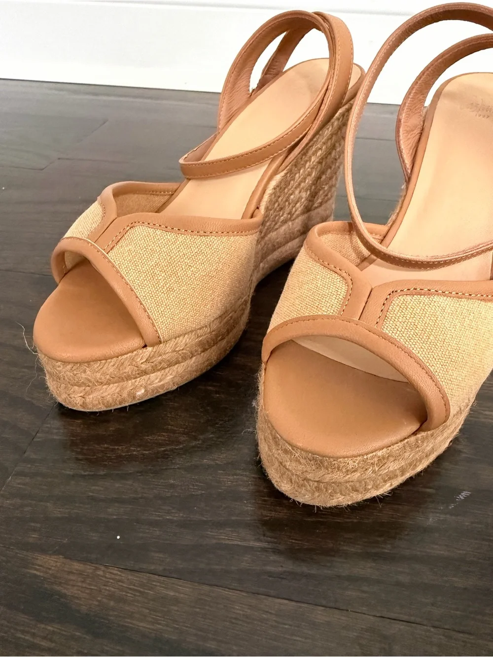 CASTANER Ocre Brigette Wedges Size 38